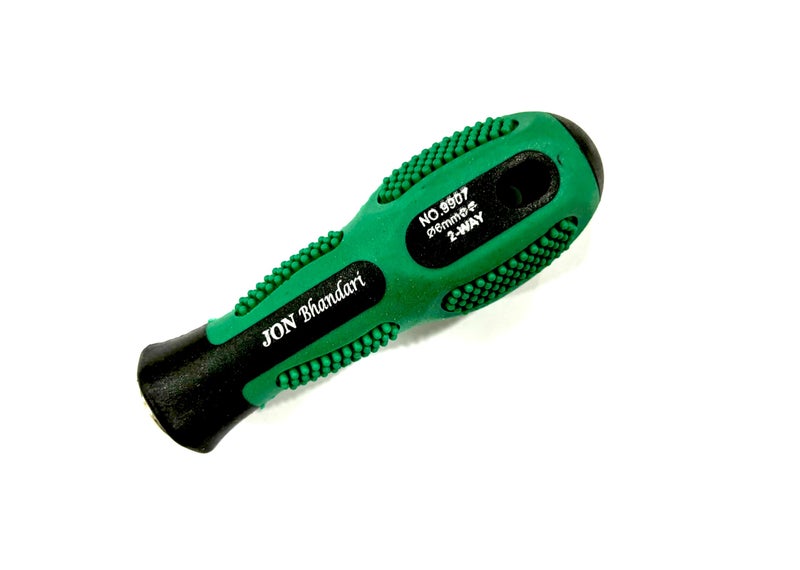 Jon Bhandari Tools Two-Way Screwdriver | Slotted & Phillips Head (6 x 200mm) | Compact Hand Tool for Home, Electrical & DIY Use - Image 2