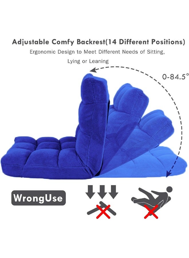 كادي ون كرسي أرضي للتخييم والرحلات متعدد الألوان اسفنج مبطن بجودة المخمل مع ظهر قابل للتعديل ( قد يختلف الوان) - Image 3