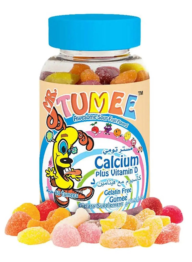 MR.TUMEE Mr. Tummy Calcium with Vitamin D Chewable Tablets 60 Tablets