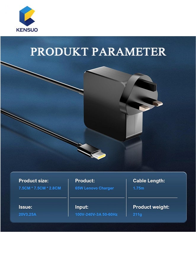 KENSUO Type C Laptop Charger 65W USB Fast Wall Charger Compatible with MacBook Pro, Samsung, Lenovo, ThinkPad, HP, Dell, Asus, Acer, Huawei, Xiaomi and other Type C devices  - Image 3