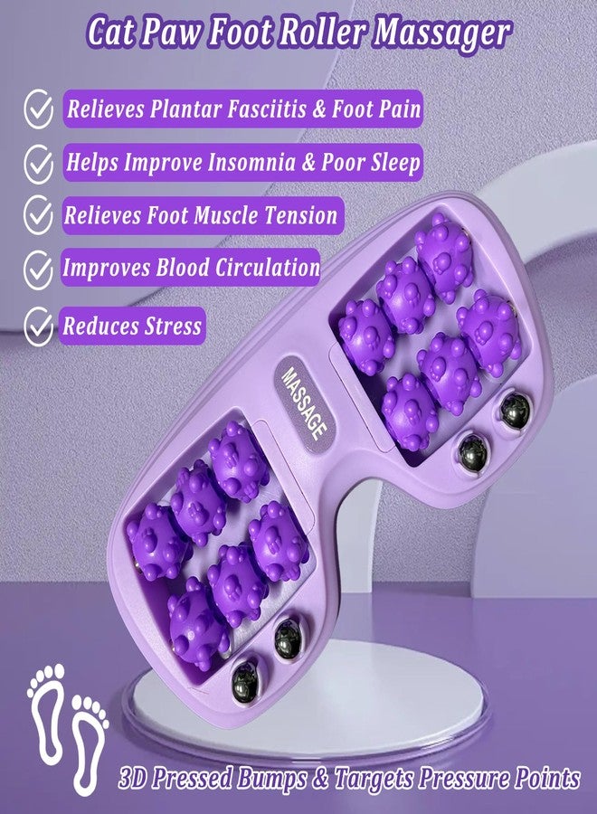 PMDYBY Portable Double Foot Massage Roller for Plantar Fasciitis Relief,Foot Massage Roller with Acupressure Therapy,Pain Relief, Stress Relief & Improved Circulation, Reflexology Tool for Home & Office Use - Image 2