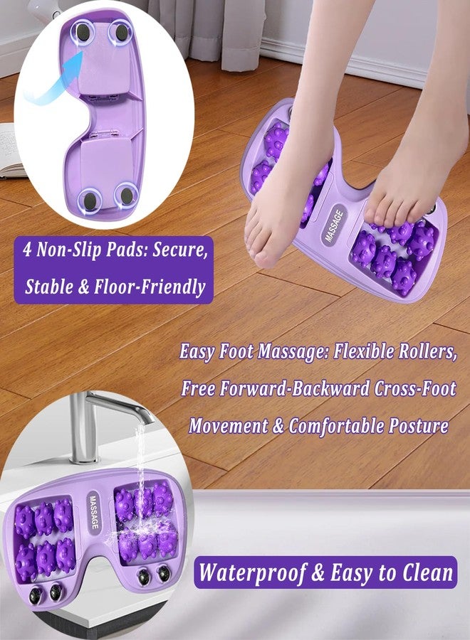PMDYBY Portable Double Foot Massage Roller for Plantar Fasciitis Relief,Foot Massage Roller with Acupressure Therapy,Pain Relief, Stress Relief & Improved Circulation, Reflexology Tool for Home & Office Use - Image 4