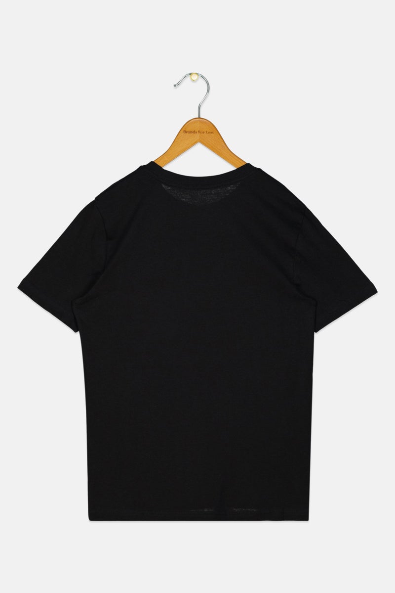 PUMA Kids Boy Brand Logo Short Sleeve Outdoor T-Shirt, Black - Image 3