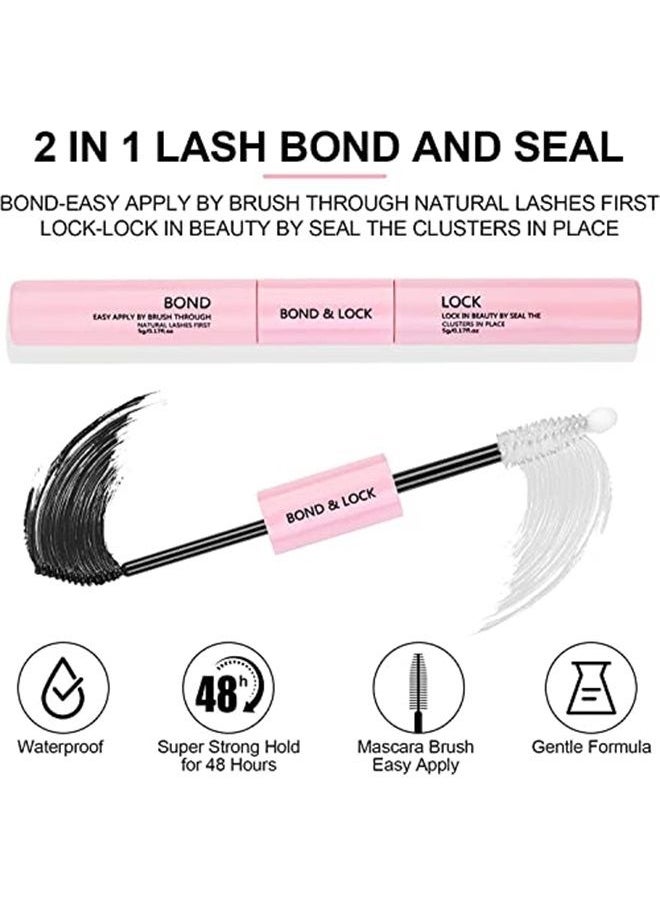 fenshine Fenshine Cluster Eyelash Extensions 240pcs 20D/40D Cluster Eyelashes Mixed, Natural False Eyelashes Cluster Soft Individual Lashes Clusters  - Image 3