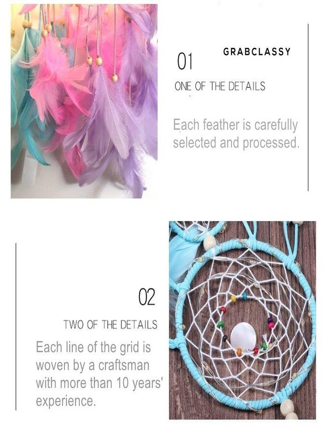 Grab Classy Cotton Dream Catcher (4.7 x 13.8 inch, White) - Image 3