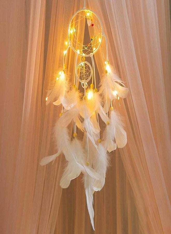 Grab Classy Cotton Dream Catcher (4.7 x 13.8 inch, White) - Image 2