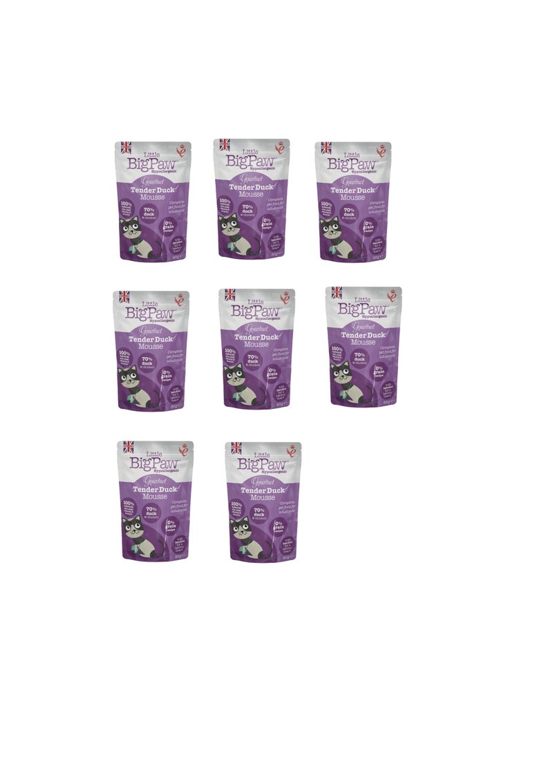 Little Big Paw - Gourmet Tender Duck Mousse Wet Cat Food 85g - Image 1