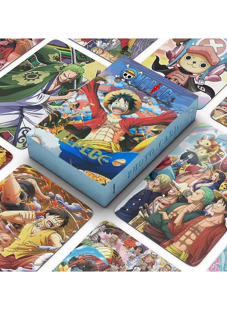 50-Piece Anime One Piece Photo Lomo Cards - Image 1