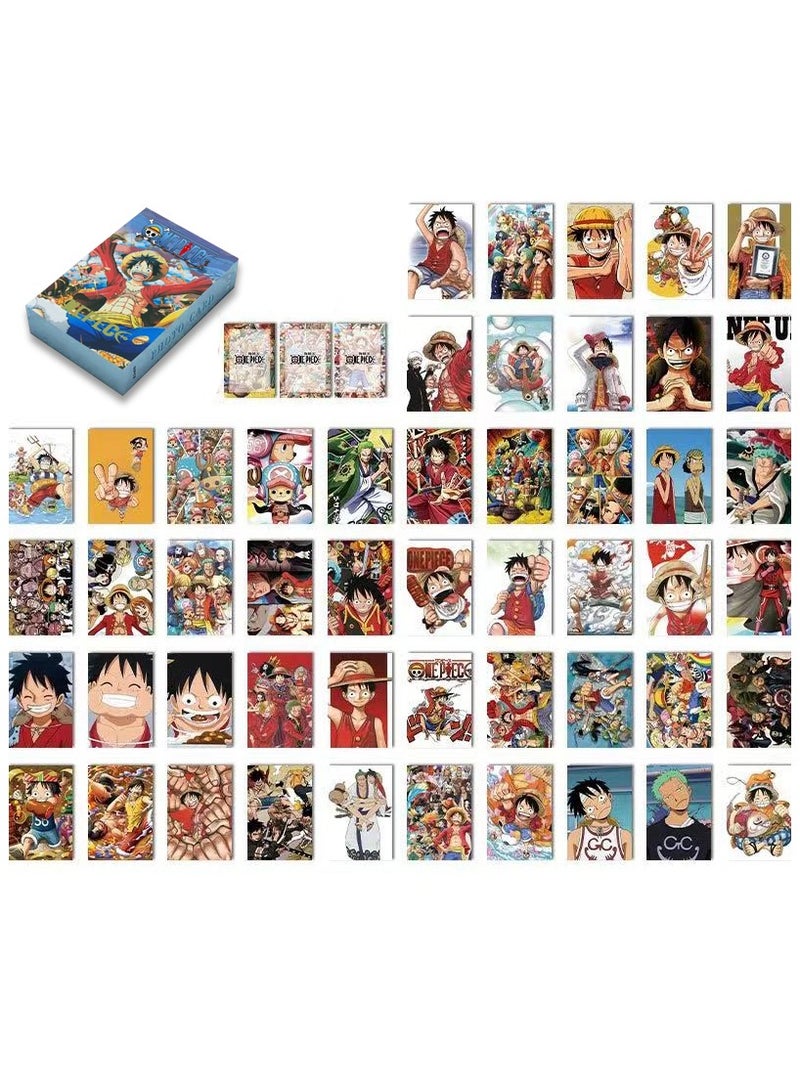 50-Piece Anime One Piece Photo Lomo Cards - Image 2