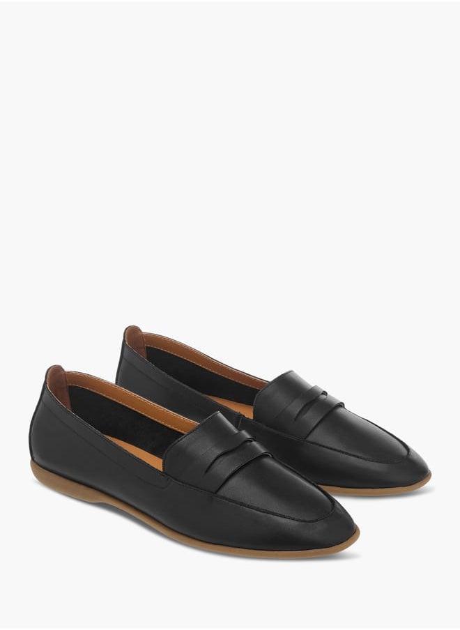 Celeste Womens Leather Ballerina Flats  - Image 2