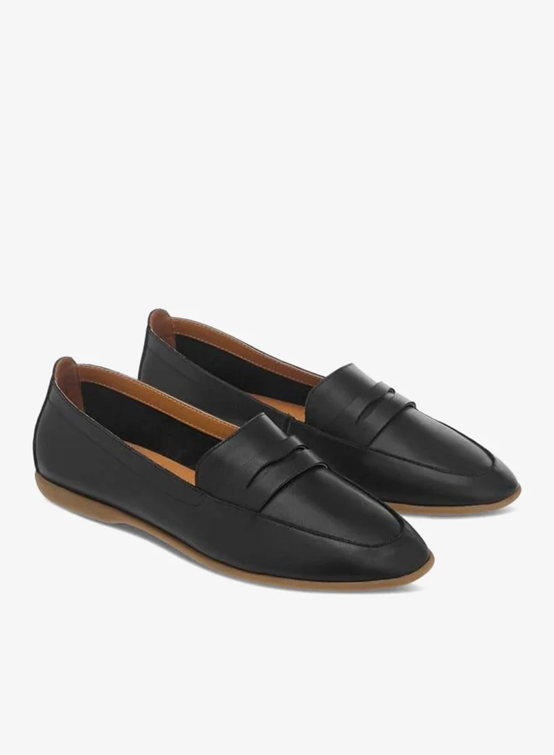 Celeste Womens Leather Ballerina Flats