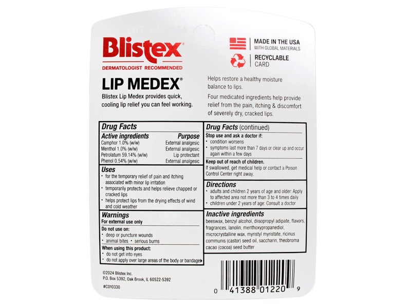 Blistex Lip Medex.25 oz Pack of 24 - Image 2