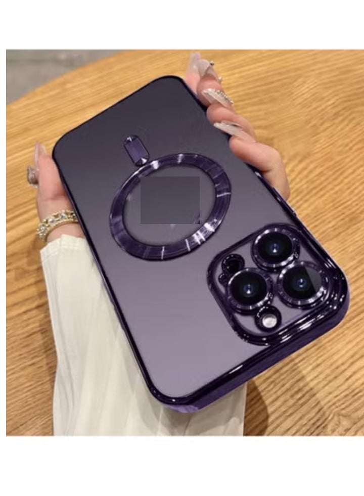 TIGER Case Compatible with iPhone 14 Pro (6.1 Inch) with Camera Lens Protector (Compatible with MagSafe) Anti-Scratch Shockproof Protective Slim iPhone 14 Pro Case for Women Men (Purple) - Image 2