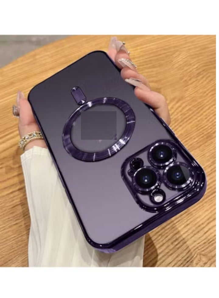 TIGER Case Compatible with iPhone 14 Pro (6.1 Inch) with Camera Lens Protector (Compatible with MagSafe) Anti-Scratch Shockproof Protective Slim iPhone 14 Pro Case for Women Men (Purple) - Image 4