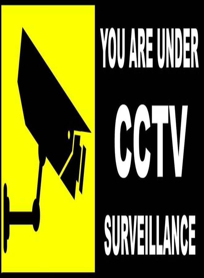 VAAIMAI You are Under CCTV Survillance Camera 3mm Foam Sign Board for Public Areas Hospitals Hotels Mall School College 12X4 Inch Yellow, Pack of 1 - Image 1