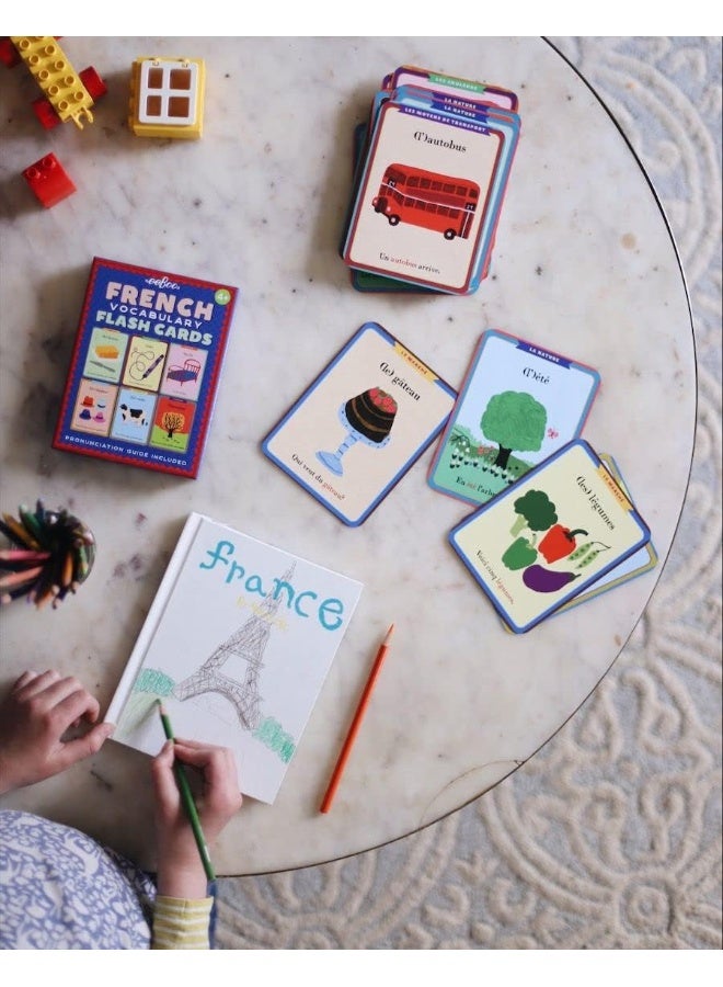 eeBoo: French Vocabulary Flash Cards, 56 Cards Included in The Set, Durable and Easy to Use, Pronunciation Guide Included, for Ages 4 and up - Image 2