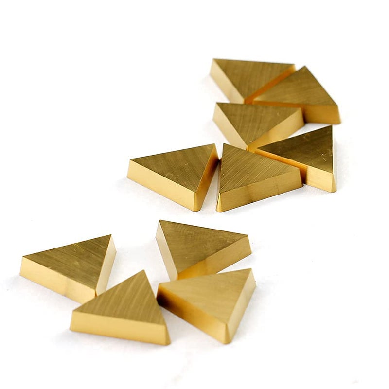 OSCARBIDE Carbide Inserts TPGN160308 TPG322 Turning Inserts,Tin Coated Carbide Cutters for Lathes and Mills,10 Pieces/Box. - Image 1