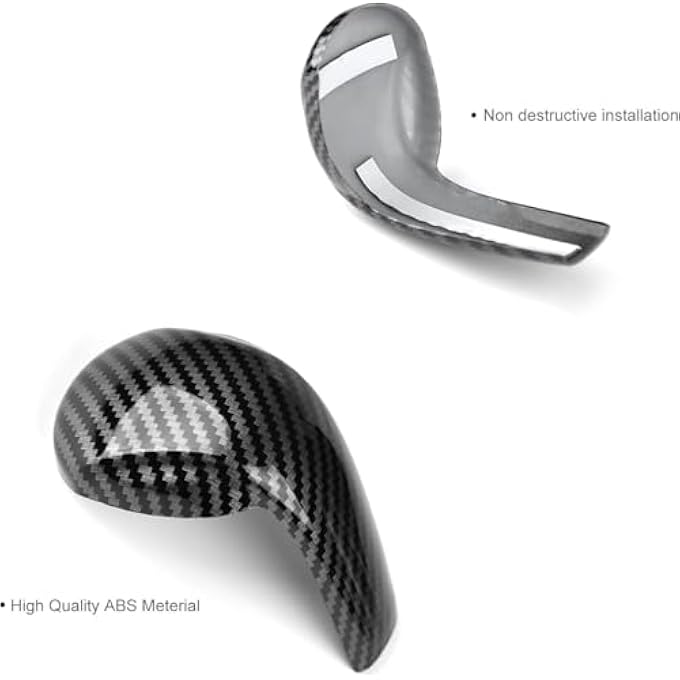 rayihni Center Console Gear Shift Knob Cover Carbon Fiber Style Interior Decoration Sticker Panel Cap Trim Compatible with Mazda CX5 CX9 CX3 6 3 - Image 5