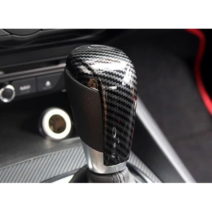 rayihni Center Console Gear Shift Knob Cover Carbon Fiber Style Interior Decoration Sticker Panel Cap Trim Compatible with Mazda CX5 CX9 CX3 6 3 - Image 3