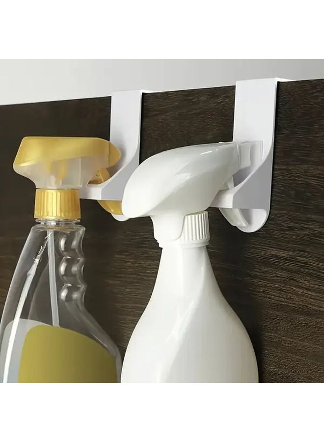 2pcs No Drill Spray Bottle Holder Wall Mounted Space Saving For Kitchen Bathroom - Image 3