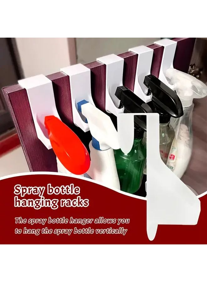2pcs No Drill Spray Bottle Holder Wall Mounted Space Saving For Kitchen Bathroom - Image 2