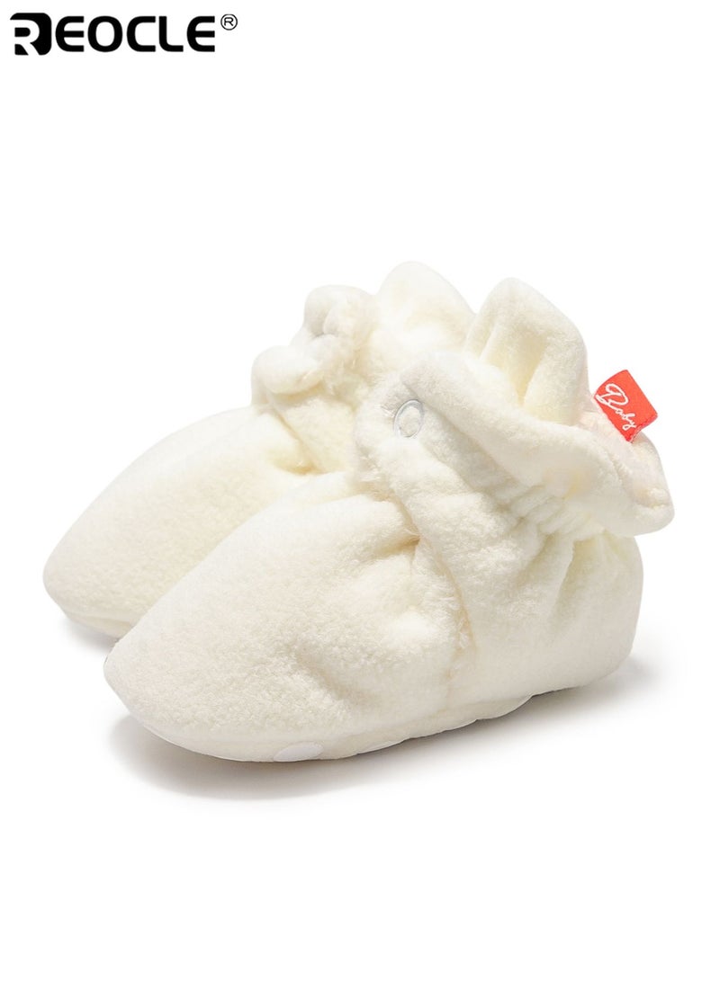 ريوكل أحذية قطنية جديدة للمواليد مع نعل ناعم، أحذية أساسية للرضع مع قماش قابل للتنفس لراحة الأطفال الرضع - Image 5