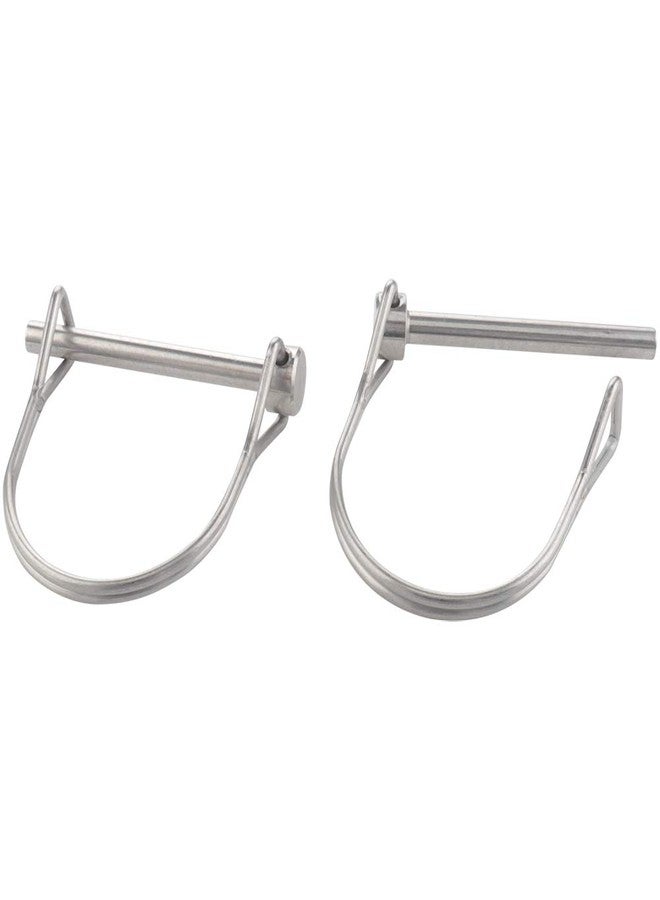 VTurboWay 2 Pcs Tiny Safety Coupler Pin 3/16" x 1.97"(4.8mm x 50mm), Marine Grade 316 Stainless Steel Shaft Locking Pins - Image 1
