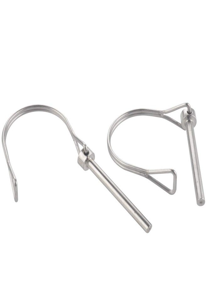 VTurboWay 2 Pcs Tiny Safety Coupler Pin 3/16" x 1.97"(4.8mm x 50mm), Marine Grade 316 Stainless Steel Shaft Locking Pins - Image 2