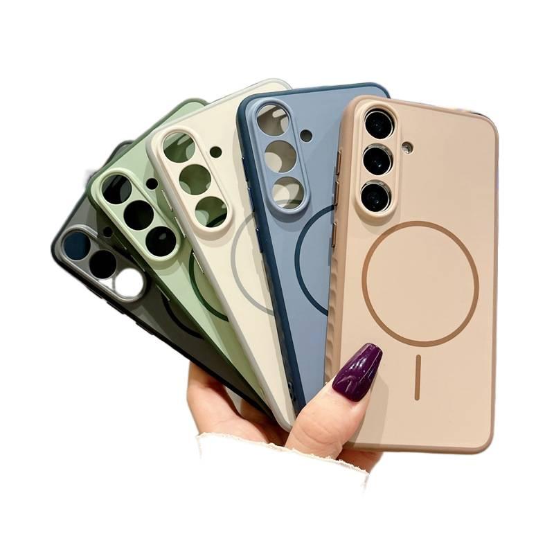 MagSafe Samsung S25 Ultra Drop Protection TPU for Samsung S25 with Two Tone Design and Skin Feel in Green - Image 5