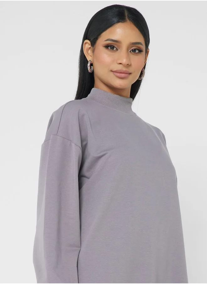 Refka by modanisa High Neck Sweatshirt