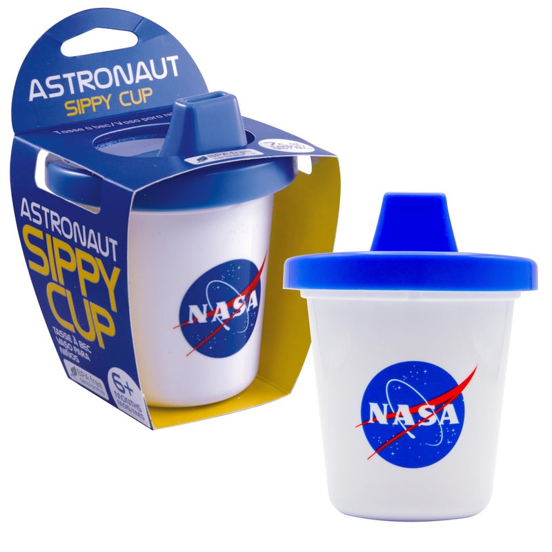 GAMAGO NASA Baby Sippy Cup - Adorably Cute Learner Sippy Cup for Babies, Toddlers and Kids - 6+ Months Old - Holds 7 Ounces - BPA-Free - Food-Safe - Spill Proof - Easy to Clean - Image 1