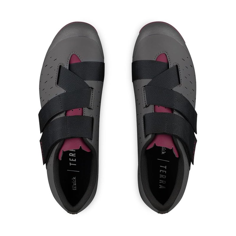Fizik Terra Powerstrap X4, Gravel Cycling Comfortable Shoes, Anthracite/Grape, 6-6.5 - Image 3