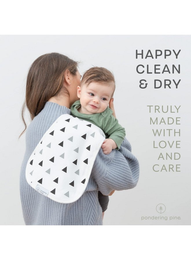 Pondering Pine Organic Burp Cloths for Baby Boys and Girls with Bag - XLarge Absorbent Burping Clothes, Newborn Towel, Milk Spit Up Rags, Burpy Cloth Bib for Unisex, Boy, Girl, Baby Bear Woodland, 4 Pack - Image 3