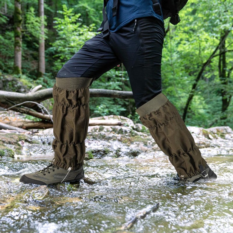 Uponauot Snake Gaiters for Men Women Adjustable Waterproof Gators for Hiking Boots Lightweight Hunting Snake Guards for Lower Legs Snake Bite Proof Leggings Chaps - Image 3