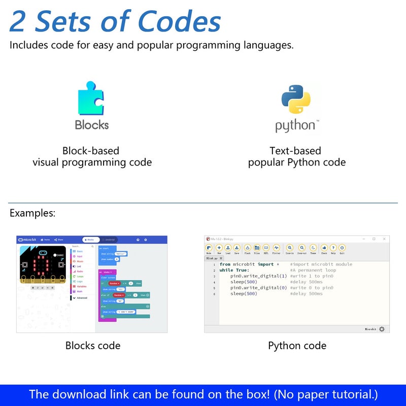 Freenove Ultimate Starter Kit for BBC micro:bit (V2 Included), 316-Page Detailed Tutorial, 225 Items, 44 Projects, Blocks and Python Code - Image 3