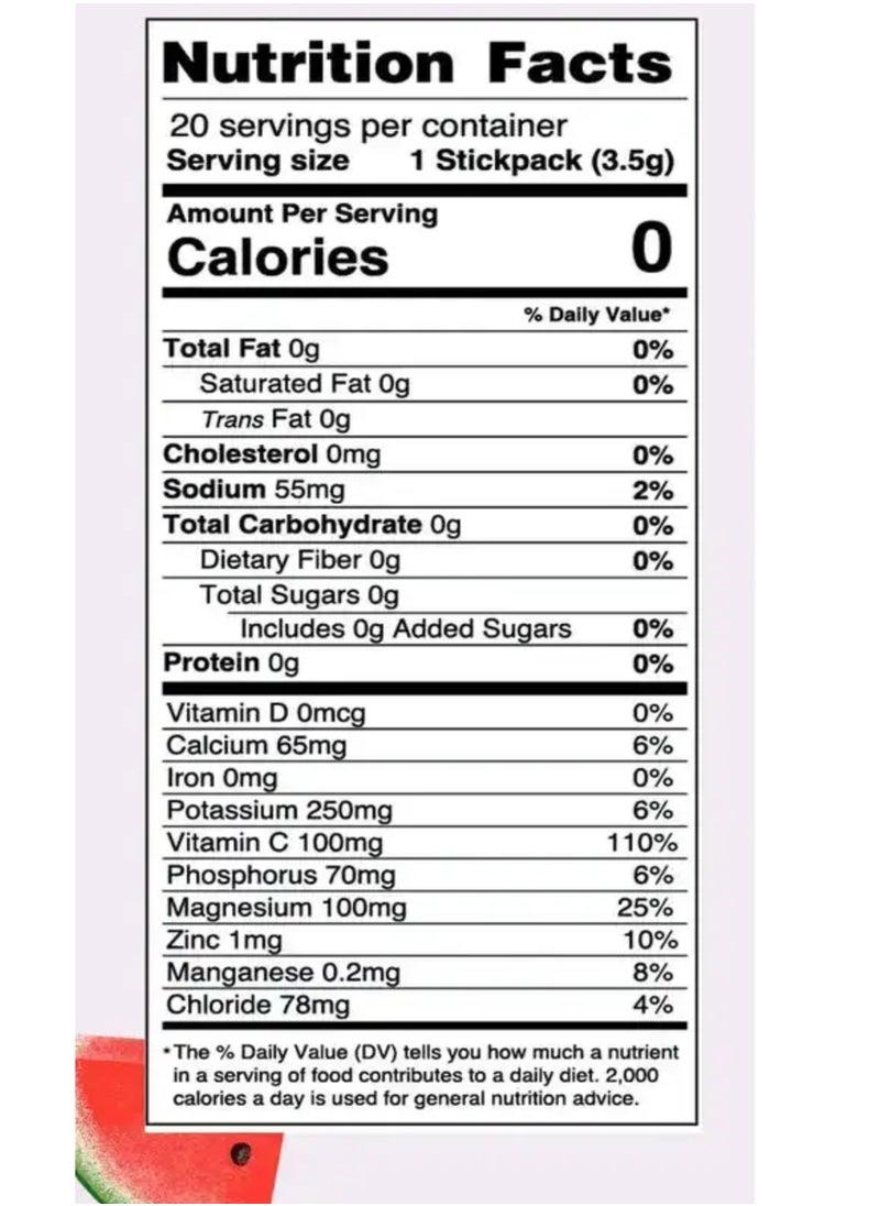 Ultima Replenisher Replenisher 6 Essential Electrolytes* Watermelon 20 Stickpacks each 0.12 oz Packaging May Vary  - Image 4