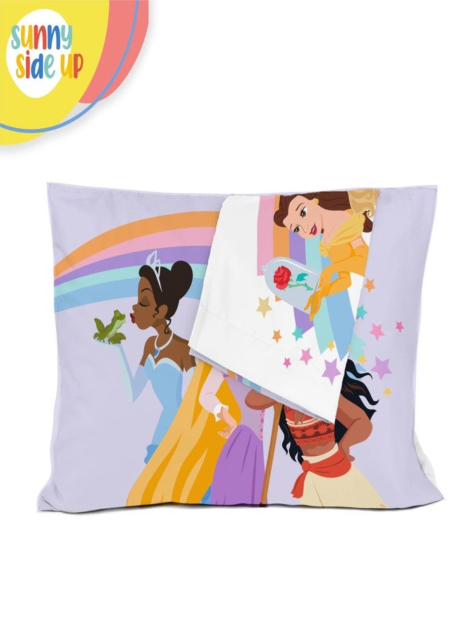 Sunny Side Up Disney Princess 2 Pack Reversible Pillowcases - Double Sided Pillow Covers Features Moana, Belle & Rapunzel, Kids Super Soft Bedding - Image 5