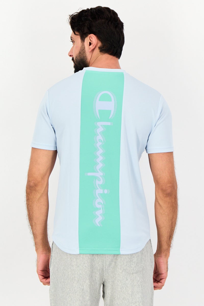 Champion Men Sportswear Fit Short Sleeve Training T-shirt, Light Blue - Image 3