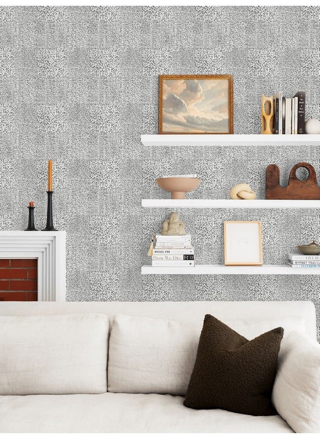 NuWallpaper Nus4386 Mayim Peel & Stick Wallpaper Black  - Image 2