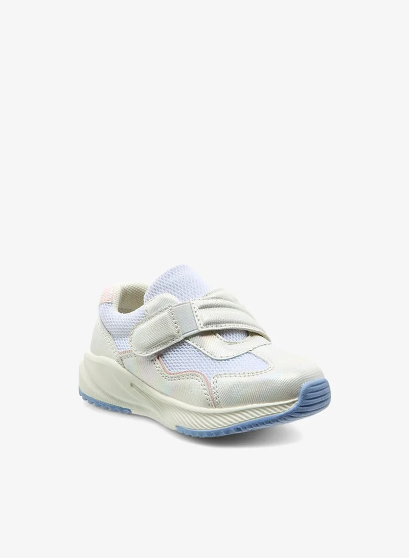 Barefeet Panelled Sneakers with Hook and Loop Closure