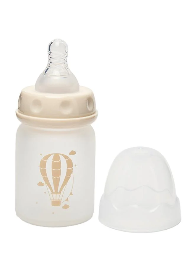 Babies & More Babies & More Baby Off-White Shatterproof Glass Feeding Bottle 60ml