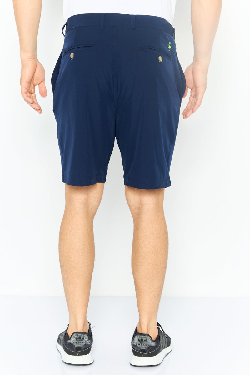 Tailorbyrd Men Plain Basic Shorts, Navy - Image 2