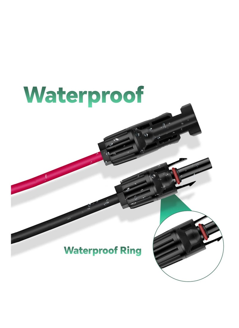 6-in-1 Solar Connector Kit, Solar Panel Adapter Kit  with Female and Male Connectors, Universal Solar Adapter Cable Compatable for Solar Panel & Solar Power Staion - Image 5