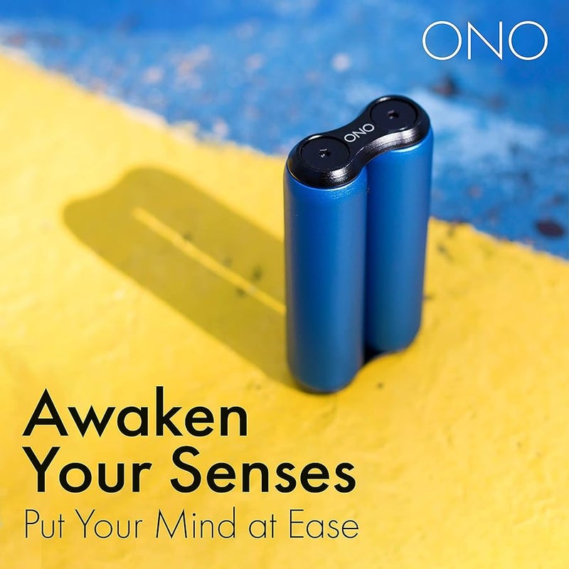 ONO Roller - Handheld Fidget Toy for Adults | Help Relieve Stress, Anxiety, Tension | Promotes Focus, Clarity | Compact, Portable Design (Full Size/Aluminum, Sapphire) - Image 4