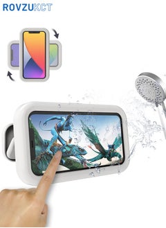General Shower Phone Holder Waterproof Anti Fog- 480° Rotatable Retractable Adjustable iPhone Case Holder, Bathroom Wall Phone Mount Stand, for 4-7" Cellphones  - Image 1
