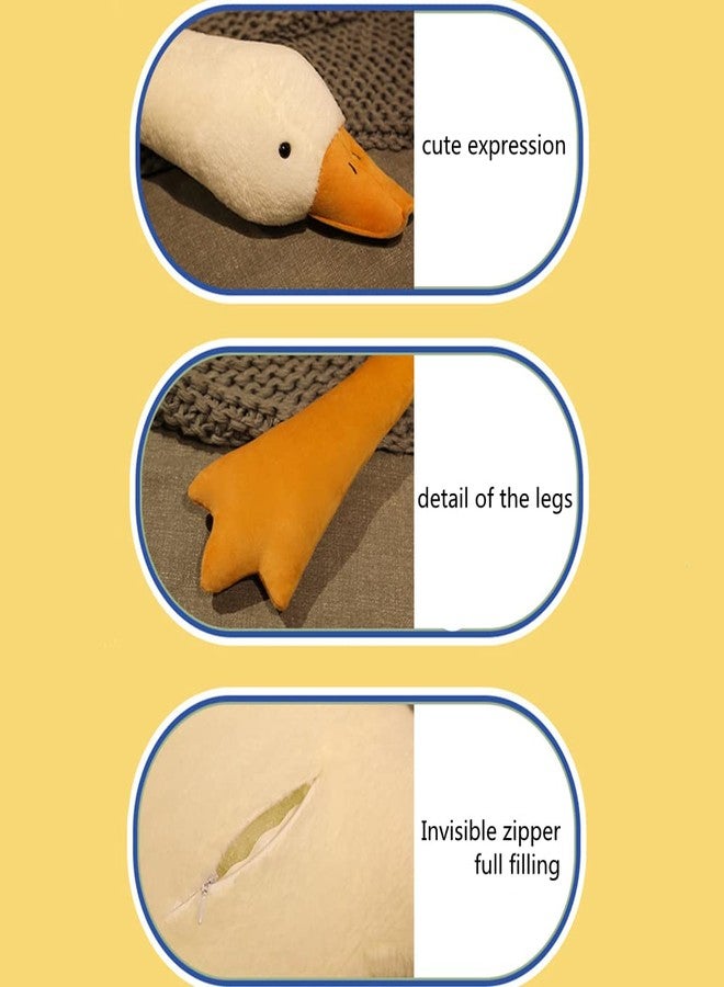 FANGYU Goose Stuffed Animal Pillow Toy, Cute Giant White Goose Stuffed Animal Duck Plush,Swan White,It's a for Everyone. - Image 3