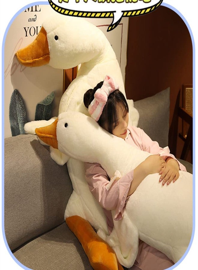 FANGYU Goose Stuffed Animal Pillow Toy, Cute Giant White Goose Stuffed Animal Duck Plush,Swan White,It's a for Everyone. - Image 4