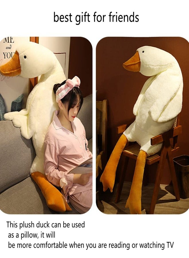 FANGYU Goose Stuffed Animal Pillow Toy, Cute Giant White Goose Stuffed Animal Duck Plush,Swan White,It's a for Everyone. - Image 5