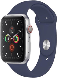 Devia 324949 42/44MM Apple Watch Deluxe Series Strap Sport Band, 44 mm Size, Midnight Blue
