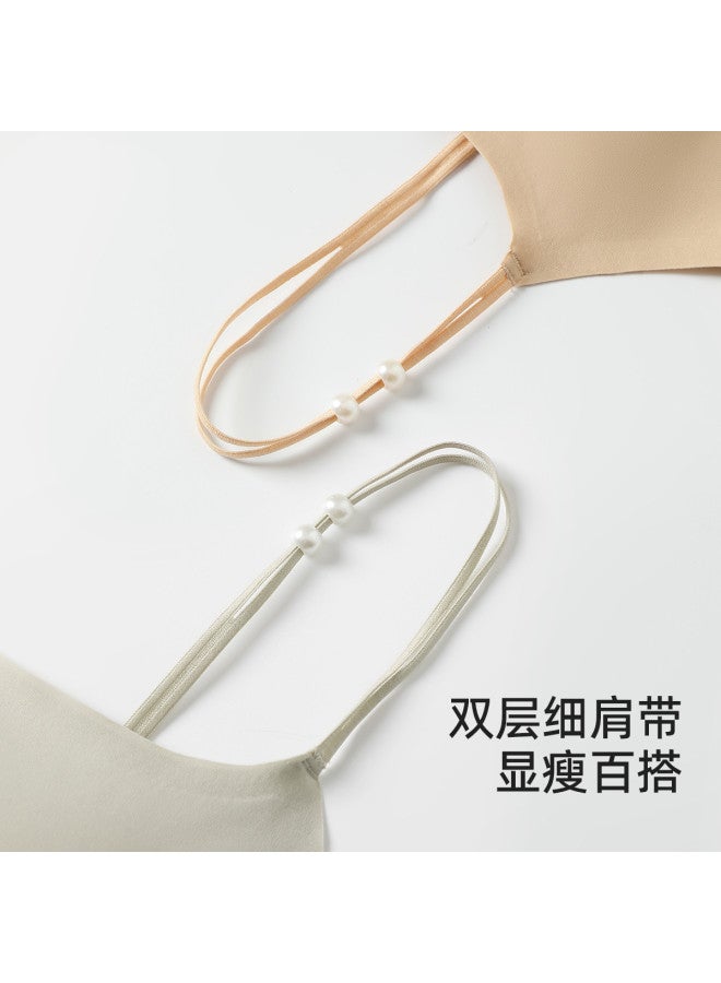 Top melon Women'S Seamless Backless Camisole With Built-In Bra Pads, No Underwire, Push-Up, Non-Padded, Wear Alone Or As Lining, For Spring And Summer - Image 4